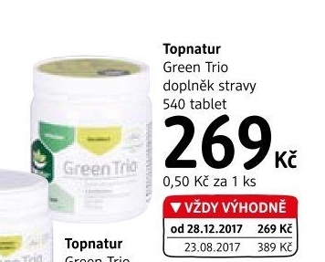 Doplněk stravy Green trio Topnatur