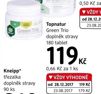 Doplněk stravy Green trio Topnatur