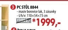 PC stůl 8844 lakovaný