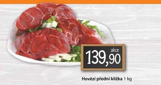 Hovězí přední bez kosti - kližka
