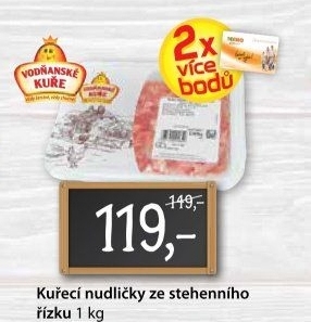 Kuřecí nudličky ze stehenního řízku Vodňanské kuře