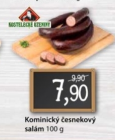 Salám kominický česnekový točený Kostelecké uzeniny