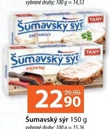Sýr tavený Šumavský Tany