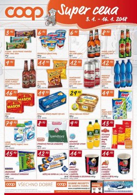 akční leták COOP 3.1.2018-16.1.2018