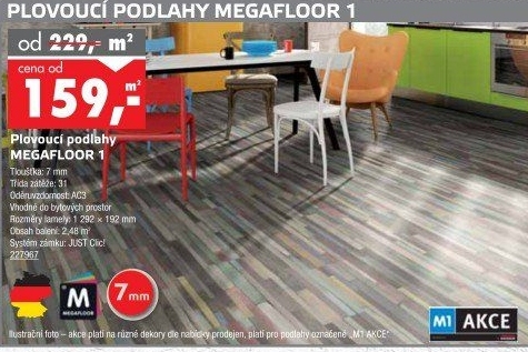Plovoucí podlaha Megafloor
