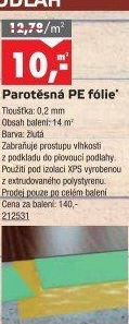 Parotěsná PE fólie Hopa