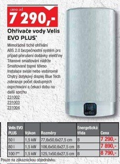 Ohřívač vody Velis Evo Plus Ariston