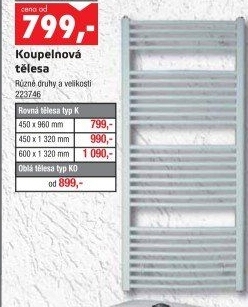 Koupelnové těleso Guvex
