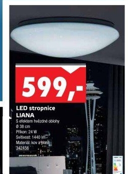 Stropní svítidlo Liana Rabalux