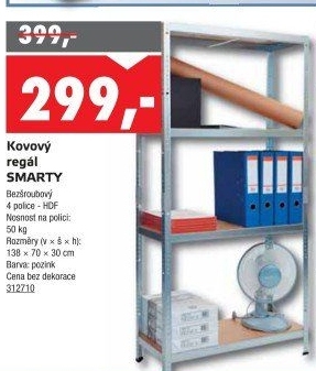 Kovový regál Kovona