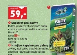 Substrát pro palmy Agro