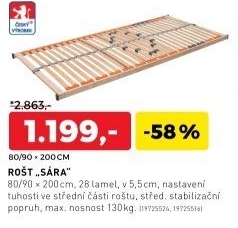Lamelový rošt SARA