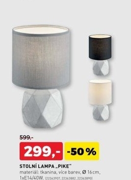 Stolní lampa PIKE