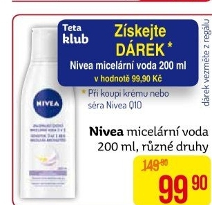 Micelární voda Nivea