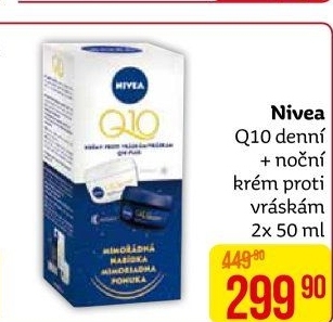 Balení krém denní a noční proti vráskám Q10 Nivea