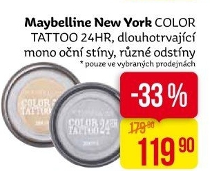 Oční stíny 24H Color Tattoo Maybelline