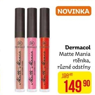 Tekutá barva na rty Matte Mania Dermacol