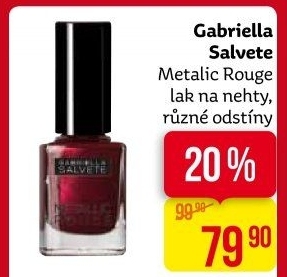 Laky na nehty Metalic Rouge Gabriella Salvete