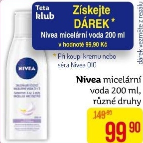 Micelární voda Nivea
