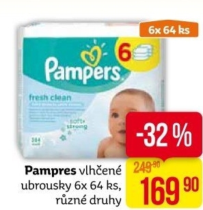 Vlhčené ubrousky dětské Pampers