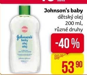 Olej tělový dětský Baby Johnson's