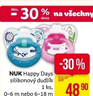 Dudlík silikonový Happy Days NUK