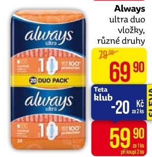 Vložky dámské Ultra Always