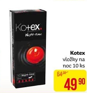 Vložky dámské na noc Kotex