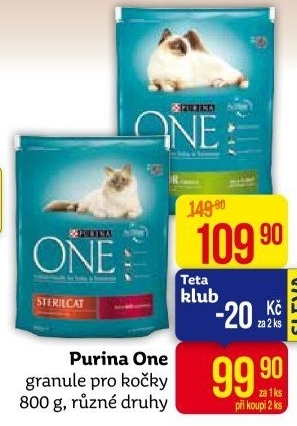 Granule pro kočky One Purina