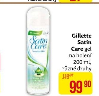 Gel na holení dámský Satin Care Gillette