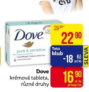 Tuhé mýdlo krémovéDove