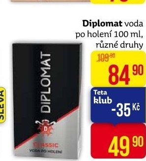 Voda po holení Diplomat