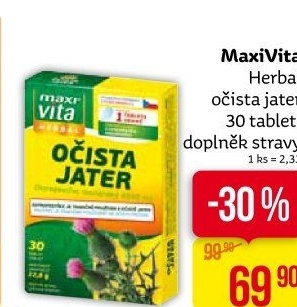 Doplněk stravy očista jater Herbal MaxiVita