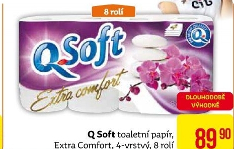 Toaletní papír 4vrstvýQ soft
