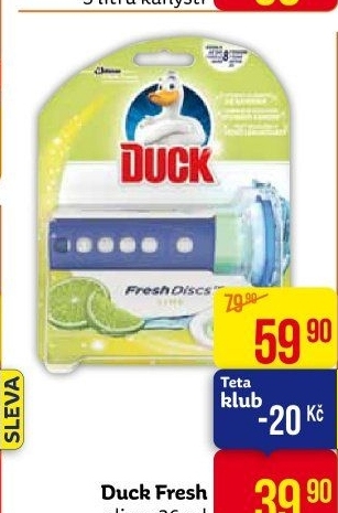 WC blok bodový Fresh Discs Duck