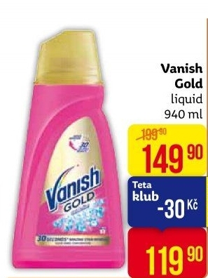 Odstraňovač skvrn gelový Gold Oxi Action Vanish
