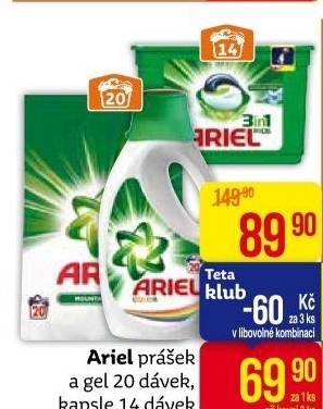 Prací prášek Ariel
