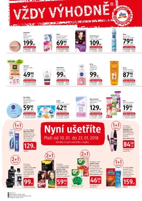 akční leták dm drogerie 10.1.2018-13.2.2018