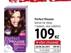 Barva na vlasy Perfect Mousse Schwarzkopf