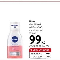 Odličovač očí dvoufázový Nivea