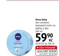 Krém hydratační na obličej a tělo dětský Baby Nivea