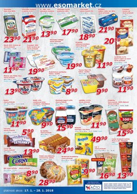 akční leták ESO MARKET 17.1.2018-28.1.2018