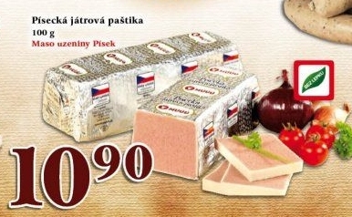 Paštika játrová písecká Maso uzeniny Písek