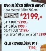 Dvoulůžko 60341 ořech/bílá