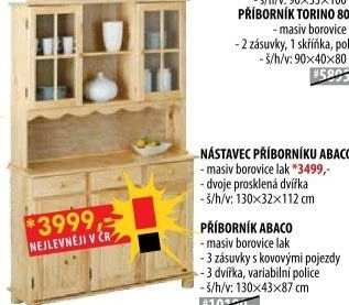 Nástavec příborníku ABACO