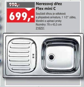 Dřez Flex mini C Blanco