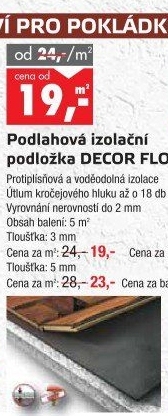 Podlahová izolační podložka Decor Floor