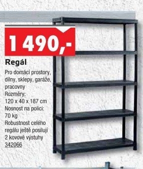 Plastový regál