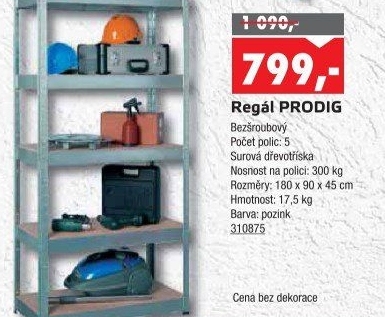 Kovový regál Metalkas