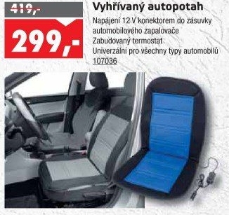 Vyhřívaný potah do auta Compass